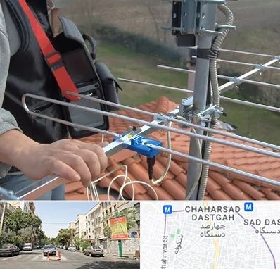 نصاب آنتن تلویزیون در چهارصد دستگاه