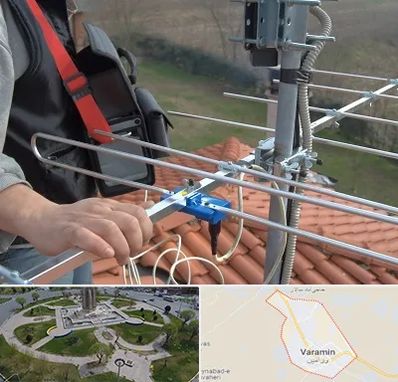 نصاب آنتن تلویزیون در ورامین