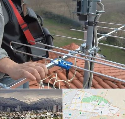 نصاب آنتن تلویزیون در منطقه 4 تهران