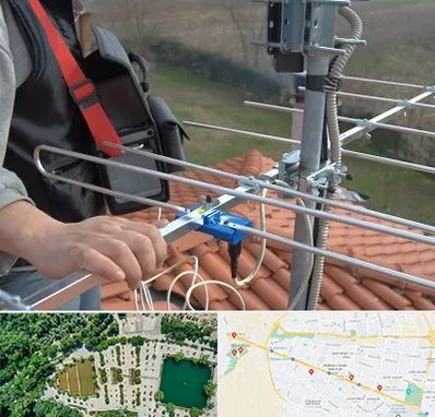 نصاب آنتن تلویزیون در وکیل آباد مشهد