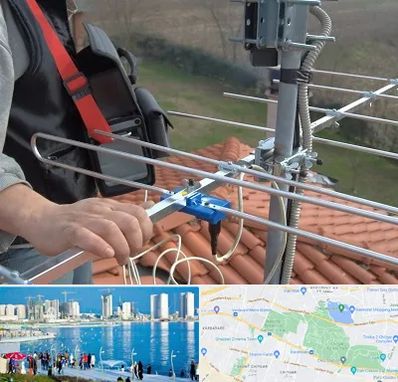 نصاب آنتن تلویزیون در چیتگر