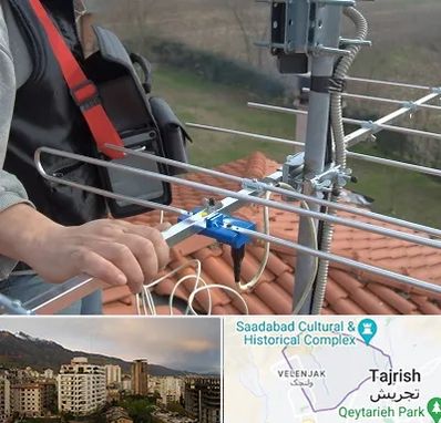 نصاب آنتن تلویزیون در زعفرانیه