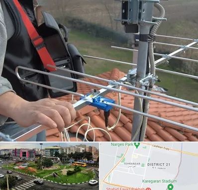 نصاب آنتن تلویزیون در تهرانسر