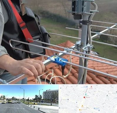 نصاب آنتن تلویزیون در بلوار کلاهدوز مشهد