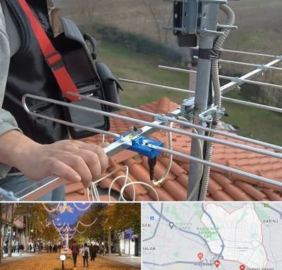 نصاب آنتن تلویزیون در ولیعصر ارومیه