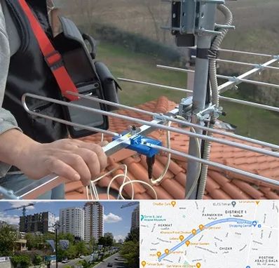 نصاب آنتن تلویزیون در اندرزگو