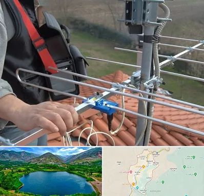 نصاب آنتن تلویزیون در رودبار