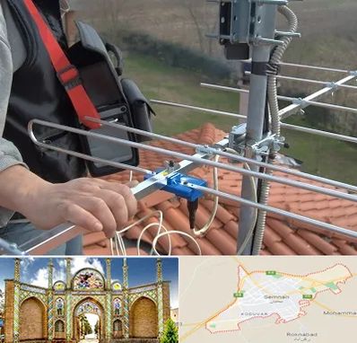 نصاب آنتن تلویزیون در سمنان