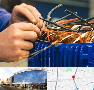 تعمیر موتور برق در نصف راه تبریز