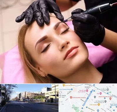 آرایش دائم در خیابان ملاصدرا شیراز