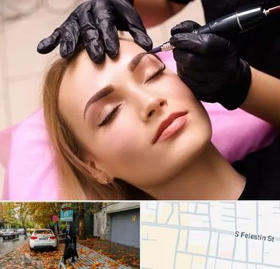 آرایش دائم در خیابان فلسطین