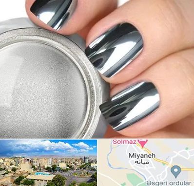 کروم ناخن در میانه