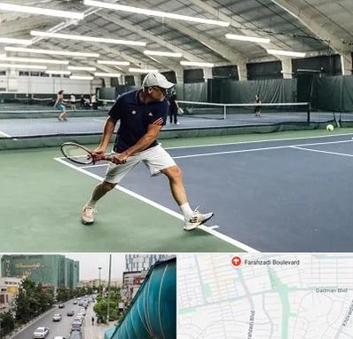 باشگاه تنیس در بلوار فرحزادی