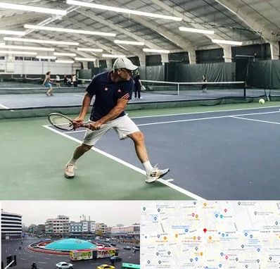 باشگاه تنیس در میدان انقلاب