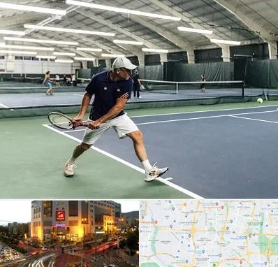 باشگاه تنیس در جنت آباد تهران