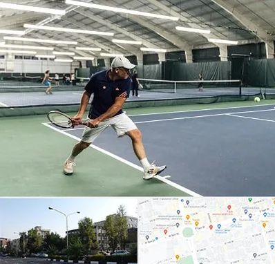 باشگاه تنیس در میدان کاج