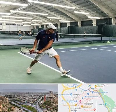 باشگاه تنیس در معالی آباد شیراز