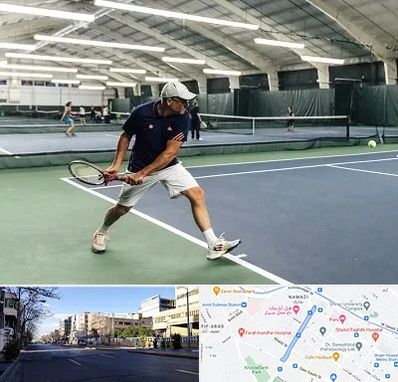 باشگاه تنیس در خیابان ملاصدرا شیراز