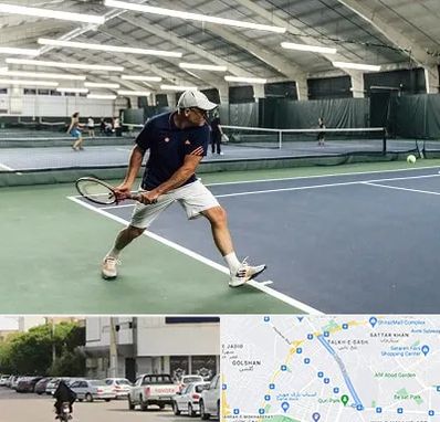 باشگاه تنیس در قدوسی شرقی شیراز