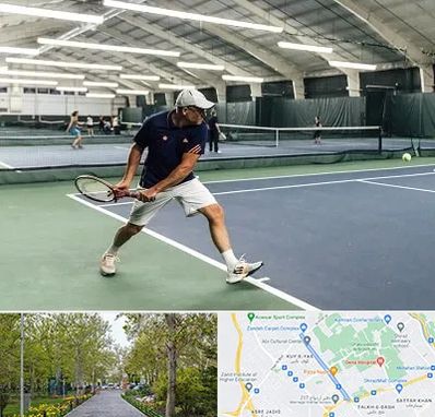 باشگاه تنیس در قدوسی غربی شیراز