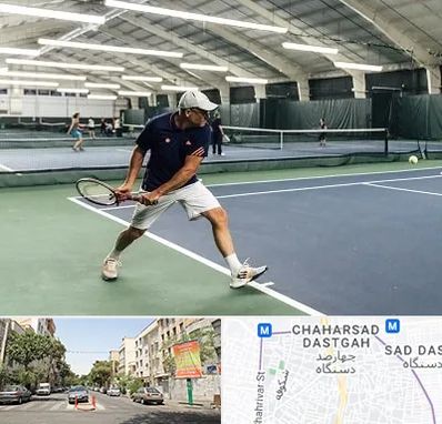 باشگاه تنیس در چهارصد دستگاه