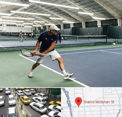 باشگاه تنیس در مطهری تهران