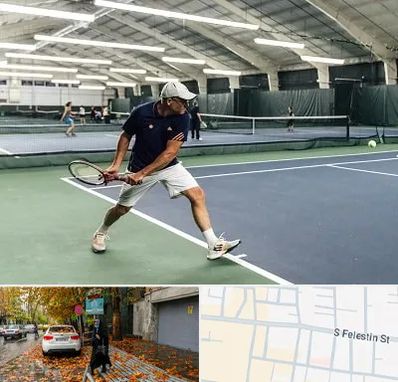 باشگاه تنیس در خیابان فلسطین