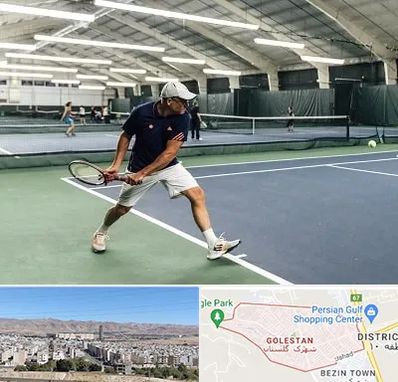 باشگاه تنیس در شهرک گلستان شیراز