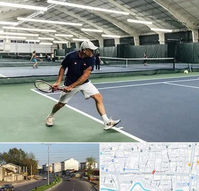 باشگاه تنیس در ضیابری رشت