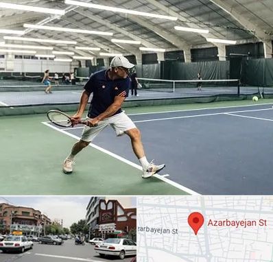 باشگاه تنیس در خیابان آذربایجان