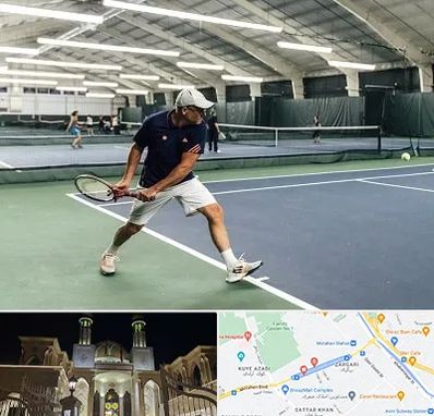 باشگاه تنیس در زرگری شیراز