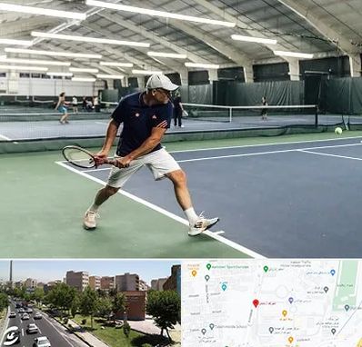 باشگاه تنیس در شهرک آزمایش