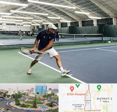 باشگاه تنیس در ونک تهران