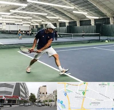 باشگاه تنیس در بلوار فردوس