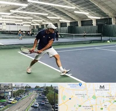 باشگاه تنیس در جنوب تهران