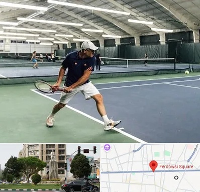 باشگاه تنیس در میدان فردوسی تهران