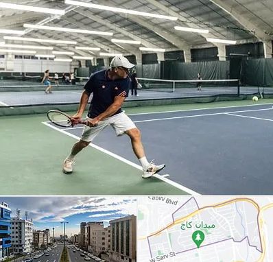 باشگاه تنیس در سعادت آباد تهران
