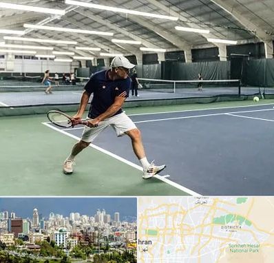 باشگاه تنیس در شرق تهران