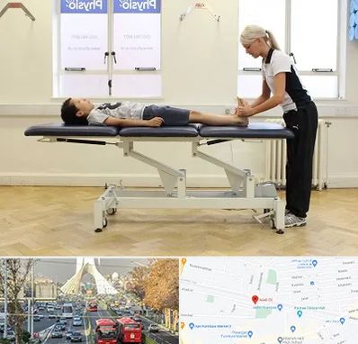 فیزیوتراپی پا در خیابان آزادی