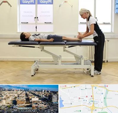 فیزیوتراپی پا در شهرک راه آهن