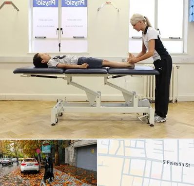 فیزیوتراپی پا در خیابان فلسطین