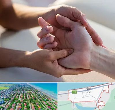 فیزیوتراپی دست در نور