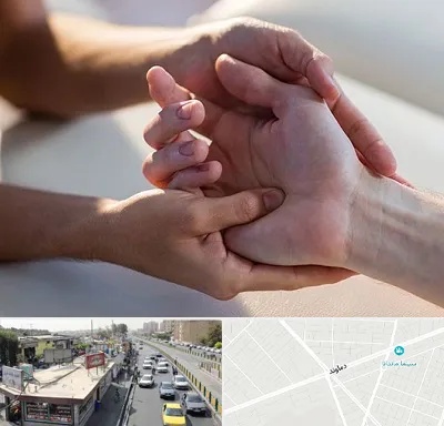 فیزیوتراپی دست در خیابان دماوند
