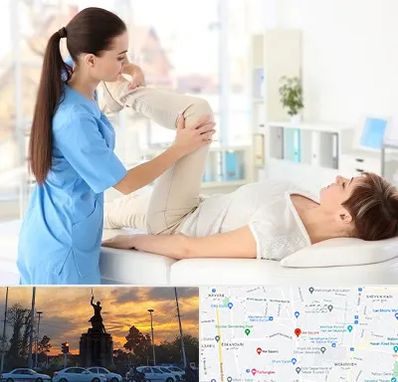 متخصص طب فیزیکی در میدان حر