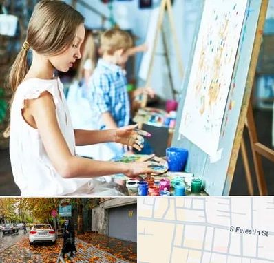 آموزشگاه نقاشی در خیابان فلسطین