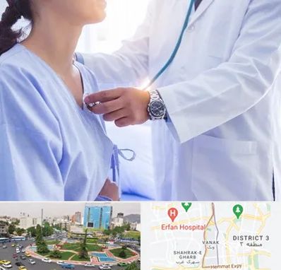 فوق تخصص قلب در ونک 