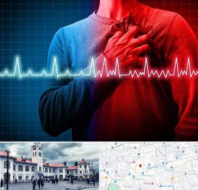 نوار قلب در میدان شهرداری رشت