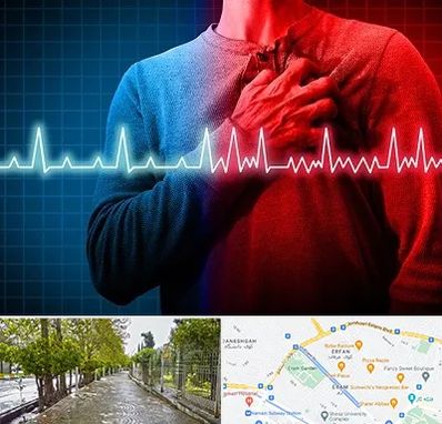 نوار قلب در خیابان ارم شیراز