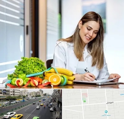 مشاور تغذیه در خیابان دامپزشکی