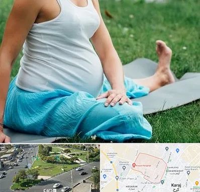 کلاس یوگا بارداری در شاهین ویلا کرج